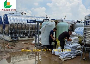 Lắp đặt hệ thống lọc nước giếng khoan nhà máy tại Hải Phòng