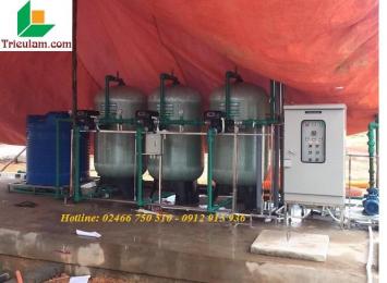 Lắp đặt hệ thống lọc nước giếng khoan xưởng sản xuất tại Hải Phòng