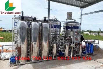 Lắp đặt hệ thống máy lọc nước tinh khiết RO công nghiệp công suất lớn cơ quan tại Hải Phòng