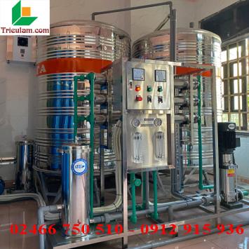 Lắp đặt hệ thống máy lọc nước tinh khiết RO công nghiệp công suất lớn trường học tại Hải Phòng