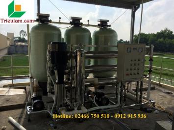 Lắp đặt hệ thống máy lọc nước tinh khiết RO công nghiệp công suất lớn xí nghiệp tại Hải Phòng