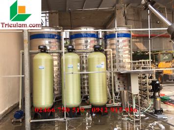 Lắp đặt hệ thống máy lọc nước tinh khiết RO công nghiệp công suất lớn xưởng sản xuất tại Hải Phòng